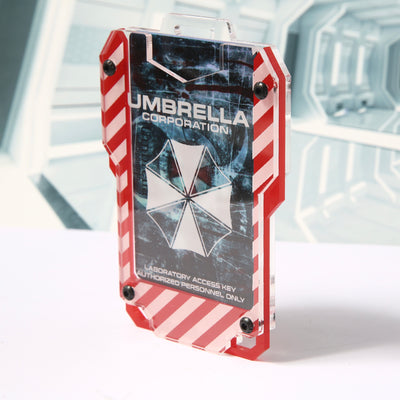 Umbrella Corp Cyberpunk keycard style card ID holder - Umbrella Corps badge holder. - Jones Creativity