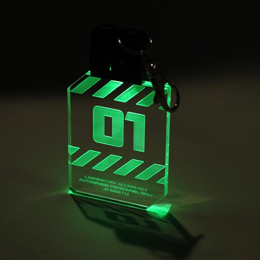 Cyber Punk Access Badge LED Pendant - Access Badge Led Necklace - Made in USA | Color Changing - Stocking Stuffer - Cyberpunk Keychain